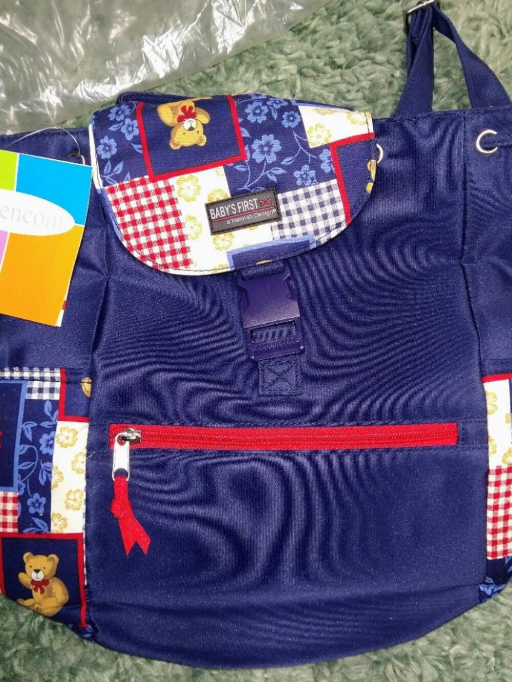 Vintage Kalencom Baby's First Teddy Bear Diaper Backpack Style 555 NWT